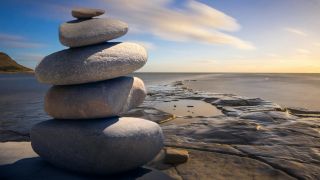 Stacked of Stones Outdoors