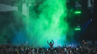 Music Festival Crowd Scene