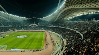 Soccer Stadium at Night