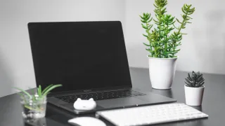 Macbook On A Table