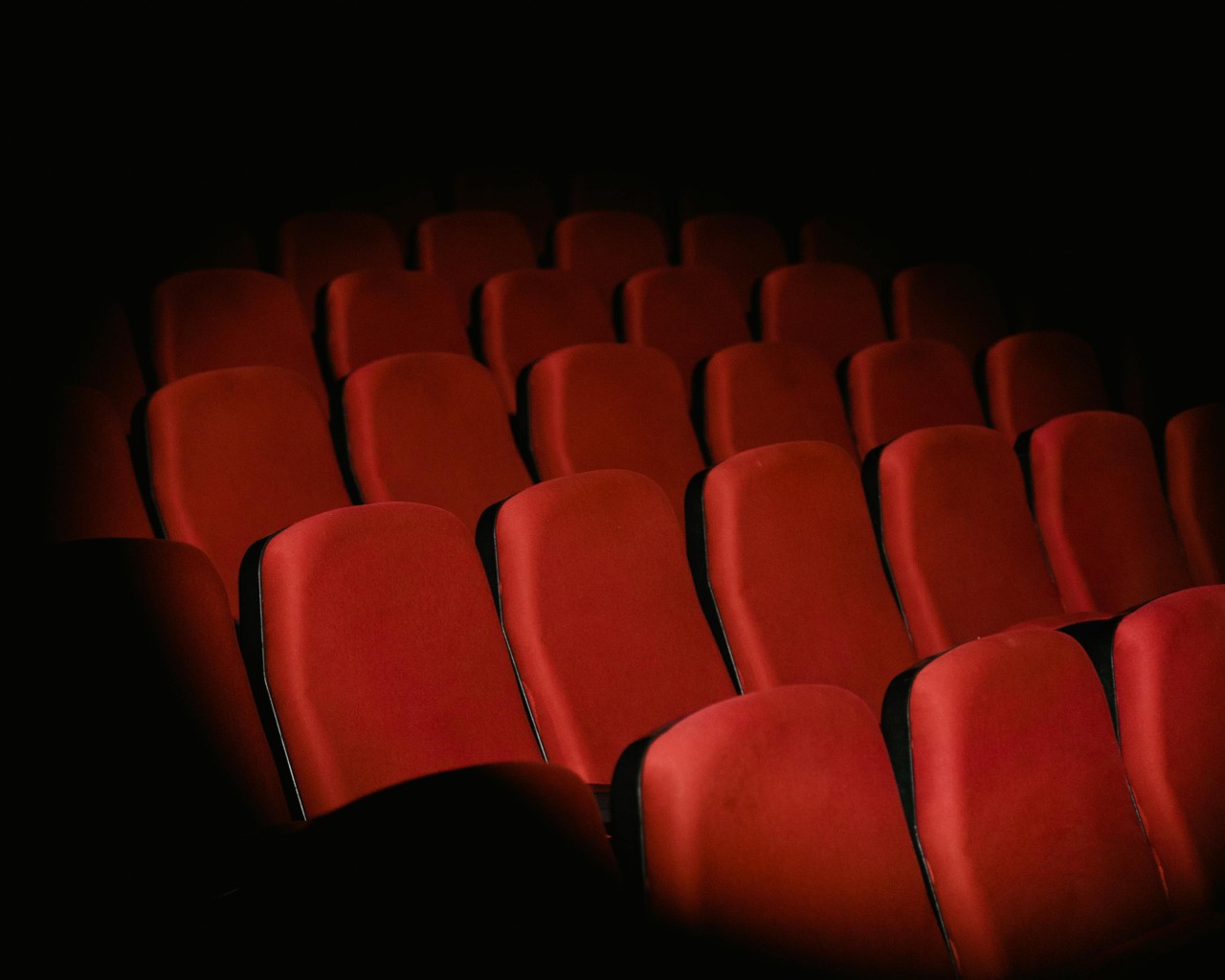Red Seats in Movie Theater