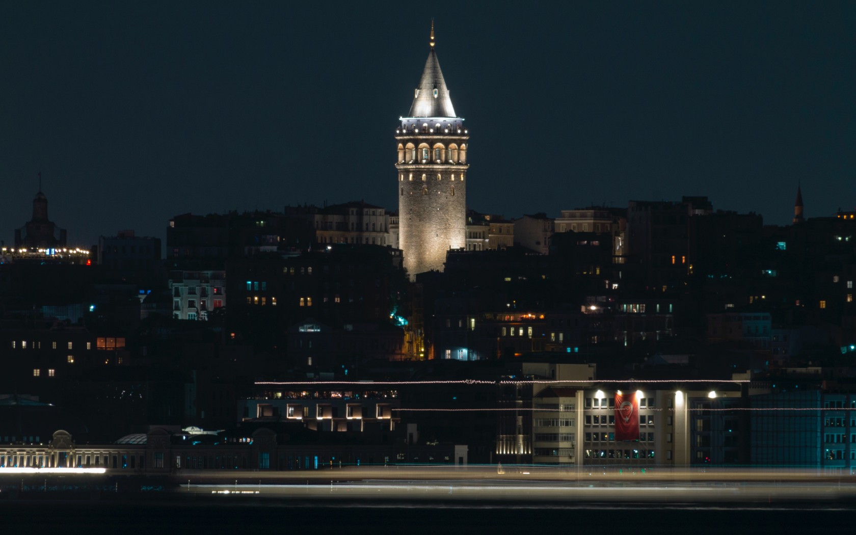 Building during Night Time