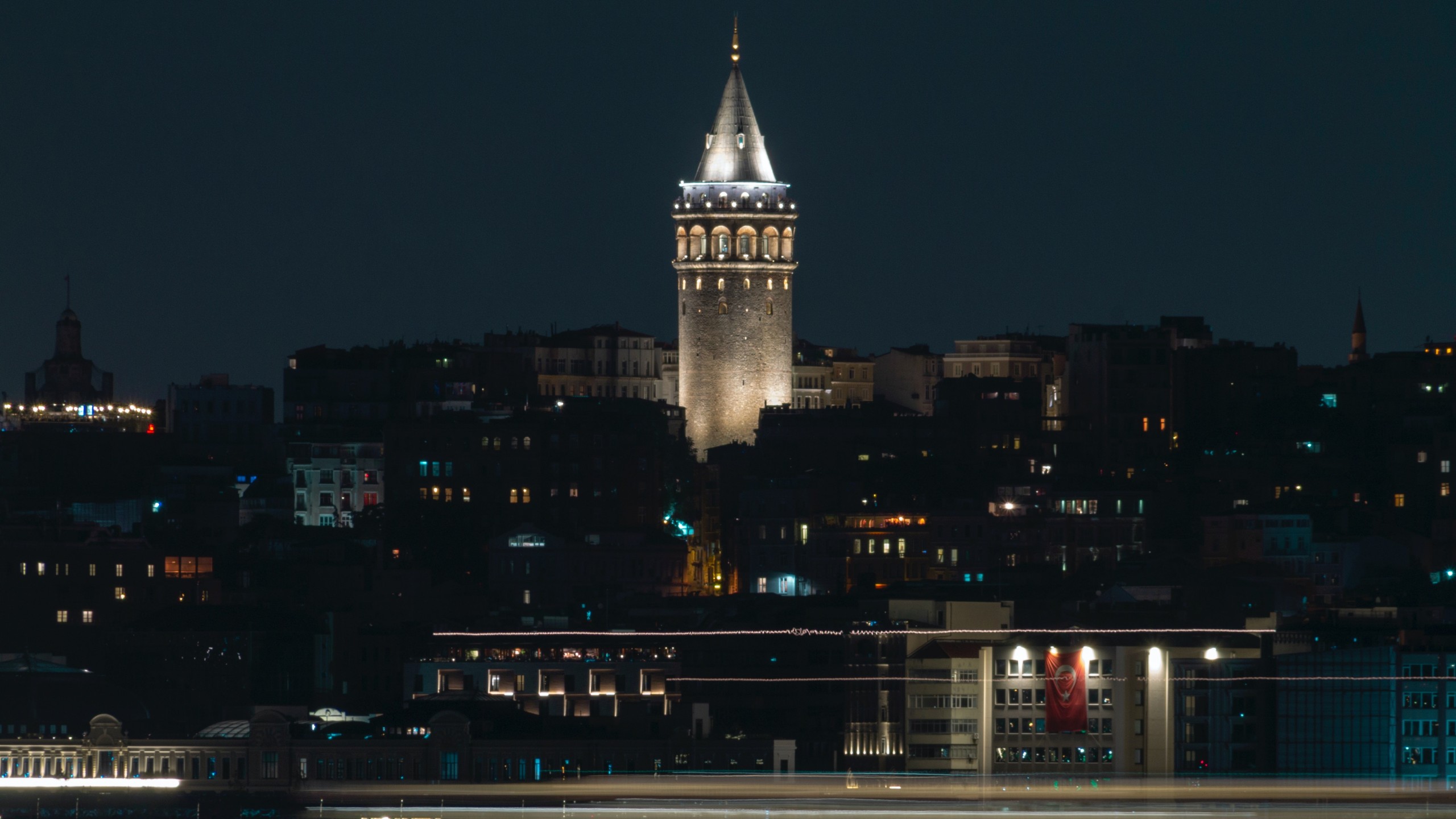 Building during Night Time