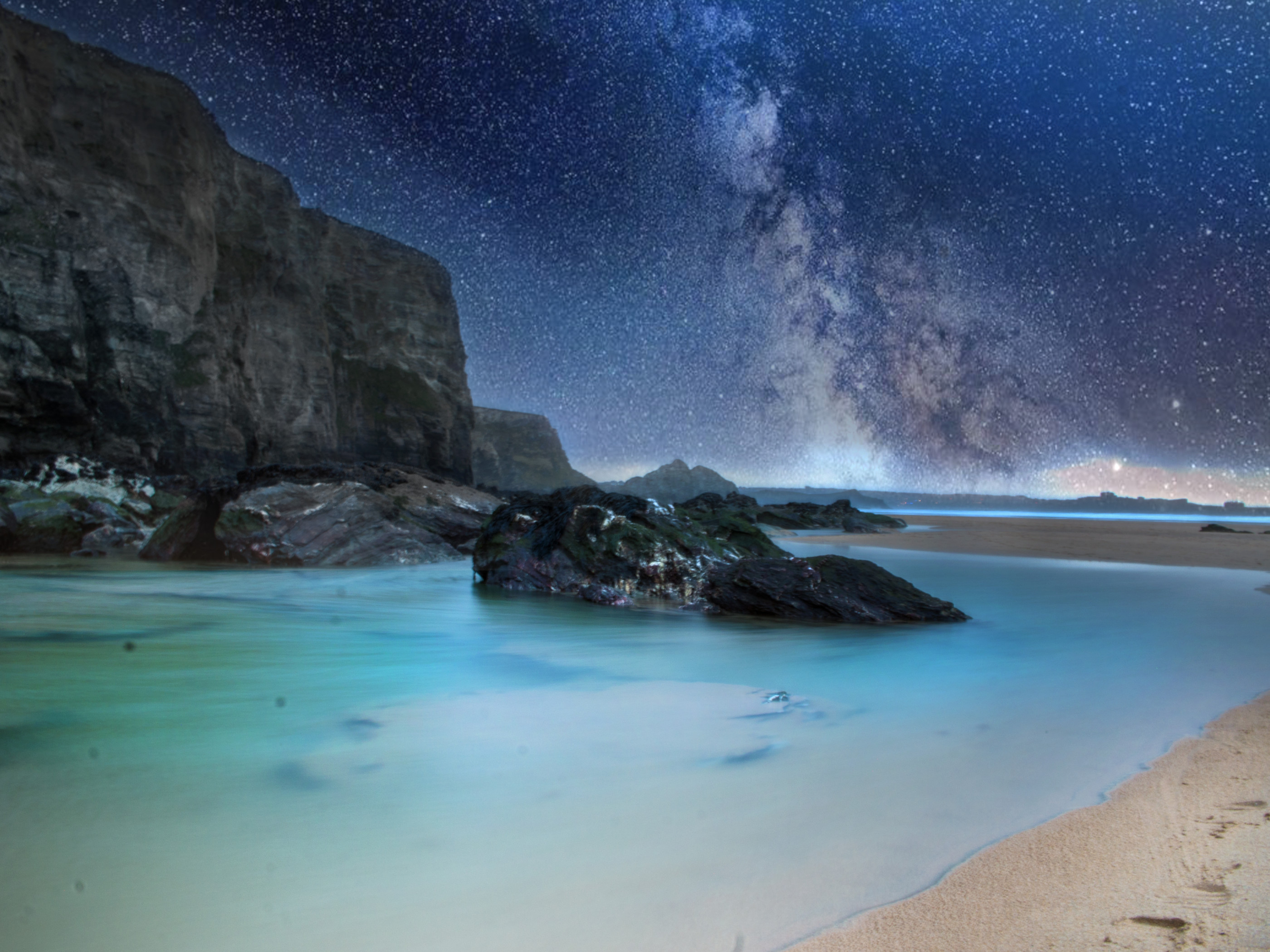 Black Stone during Night time
