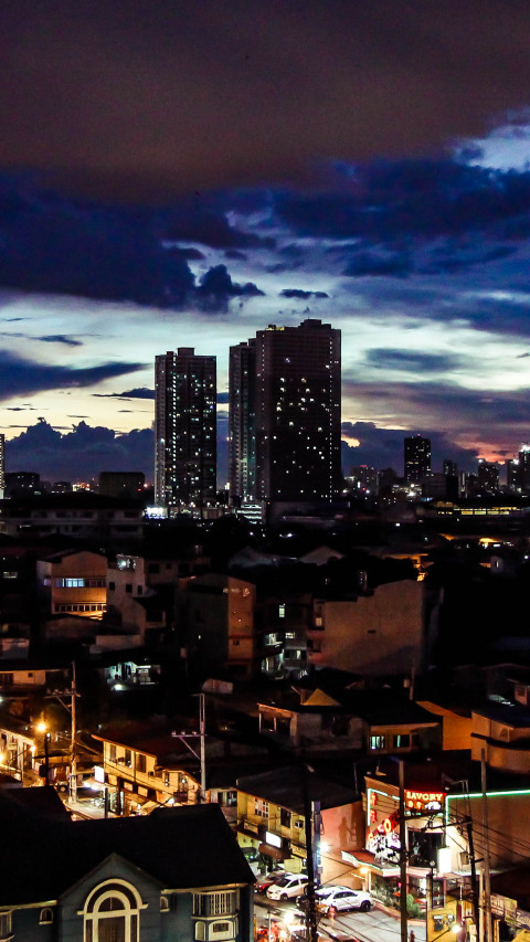 City during Night Time