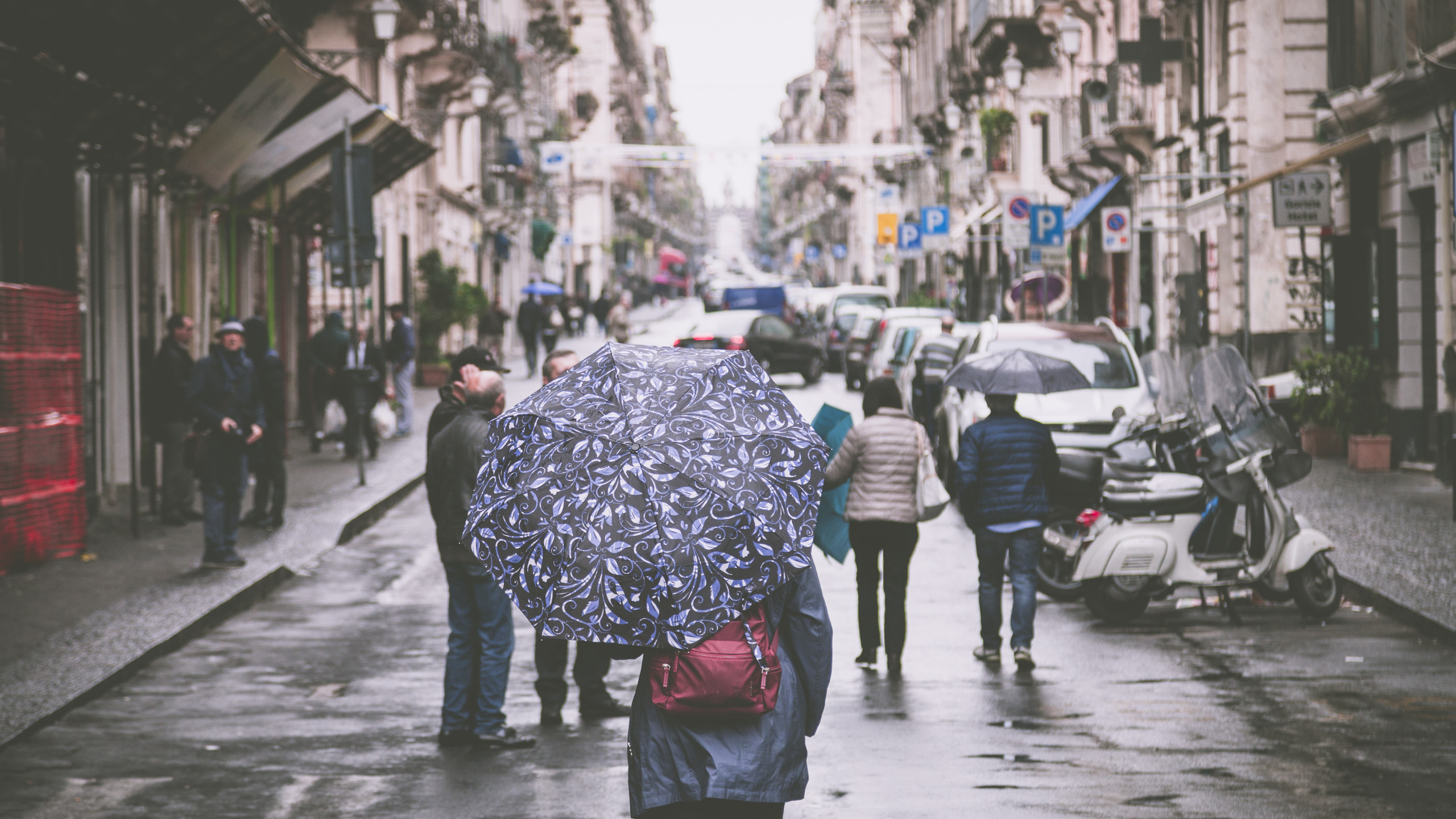 Woman Holding Umbrella