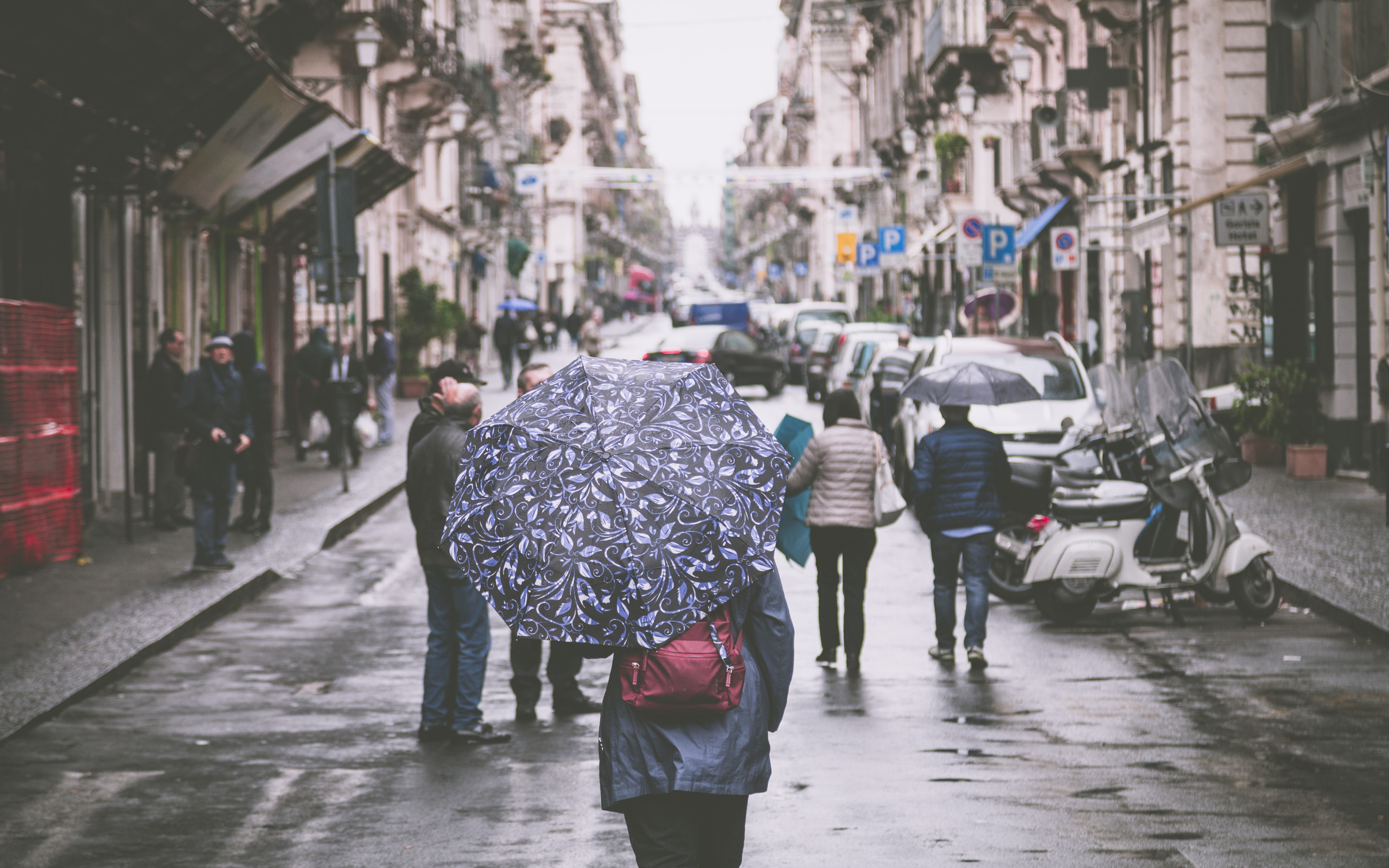 Woman Holding Umbrella