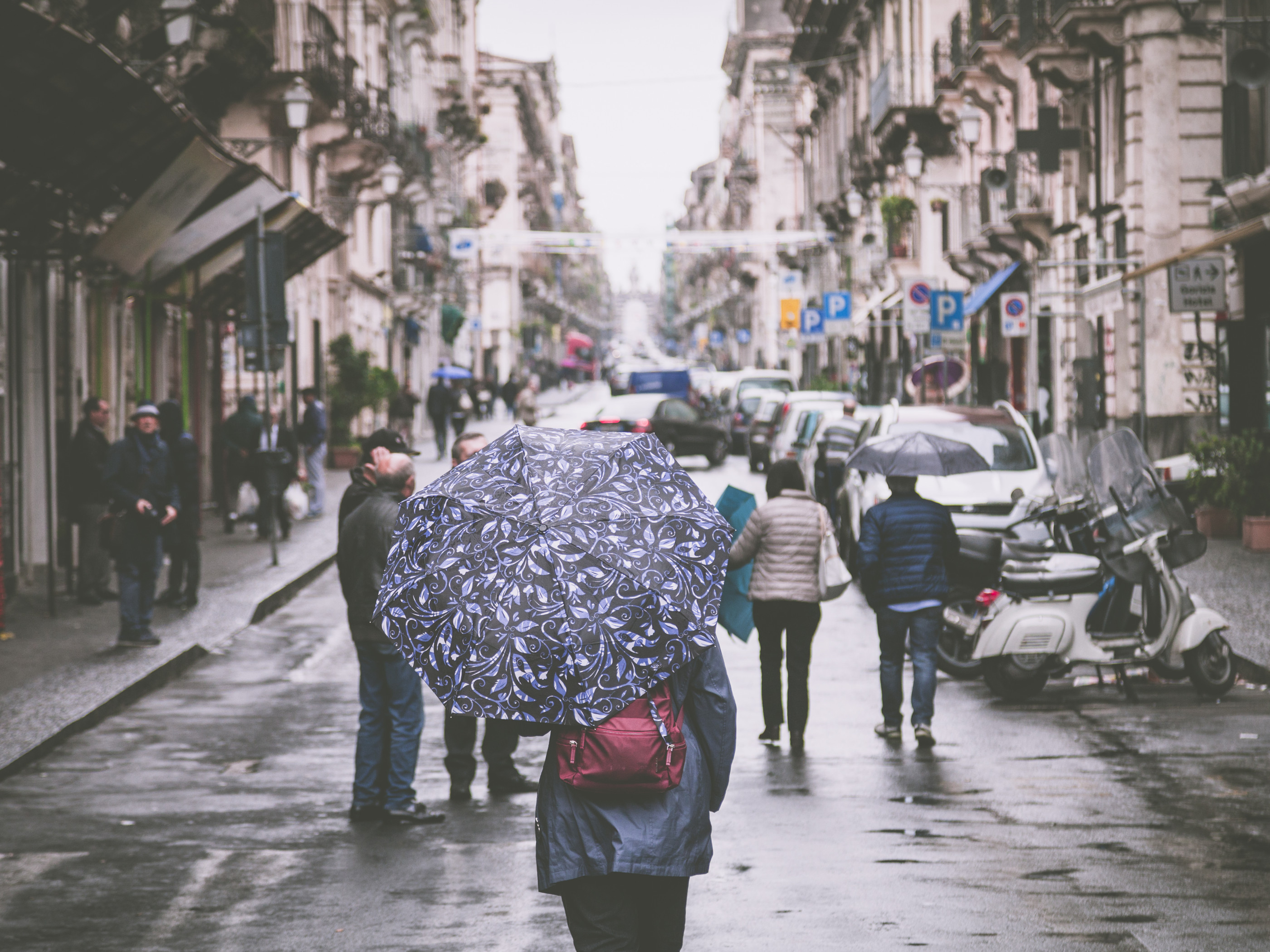 Woman Holding Umbrella