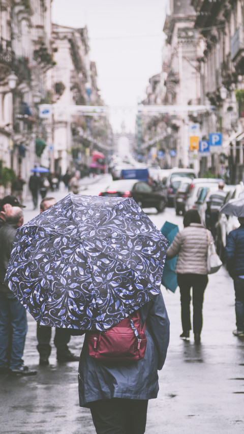 Woman Holding Umbrella