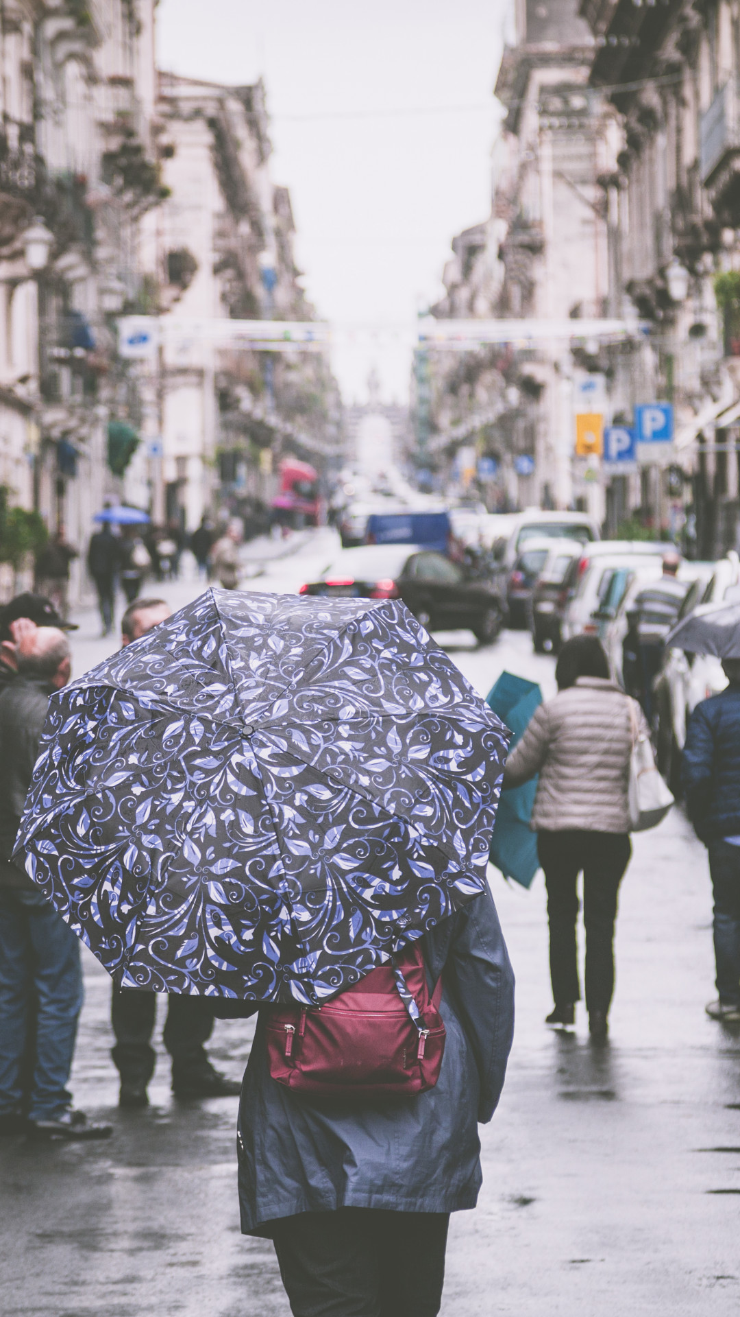 Woman Holding Umbrella