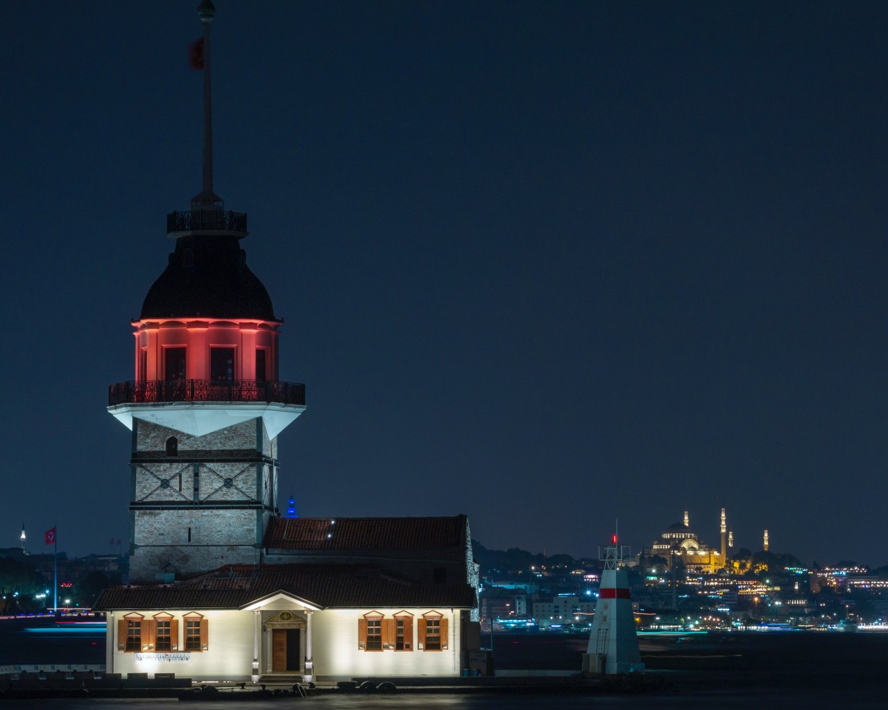 Building during Night Time