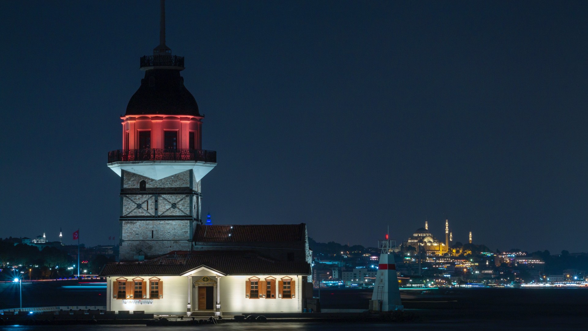 Building during Night Time