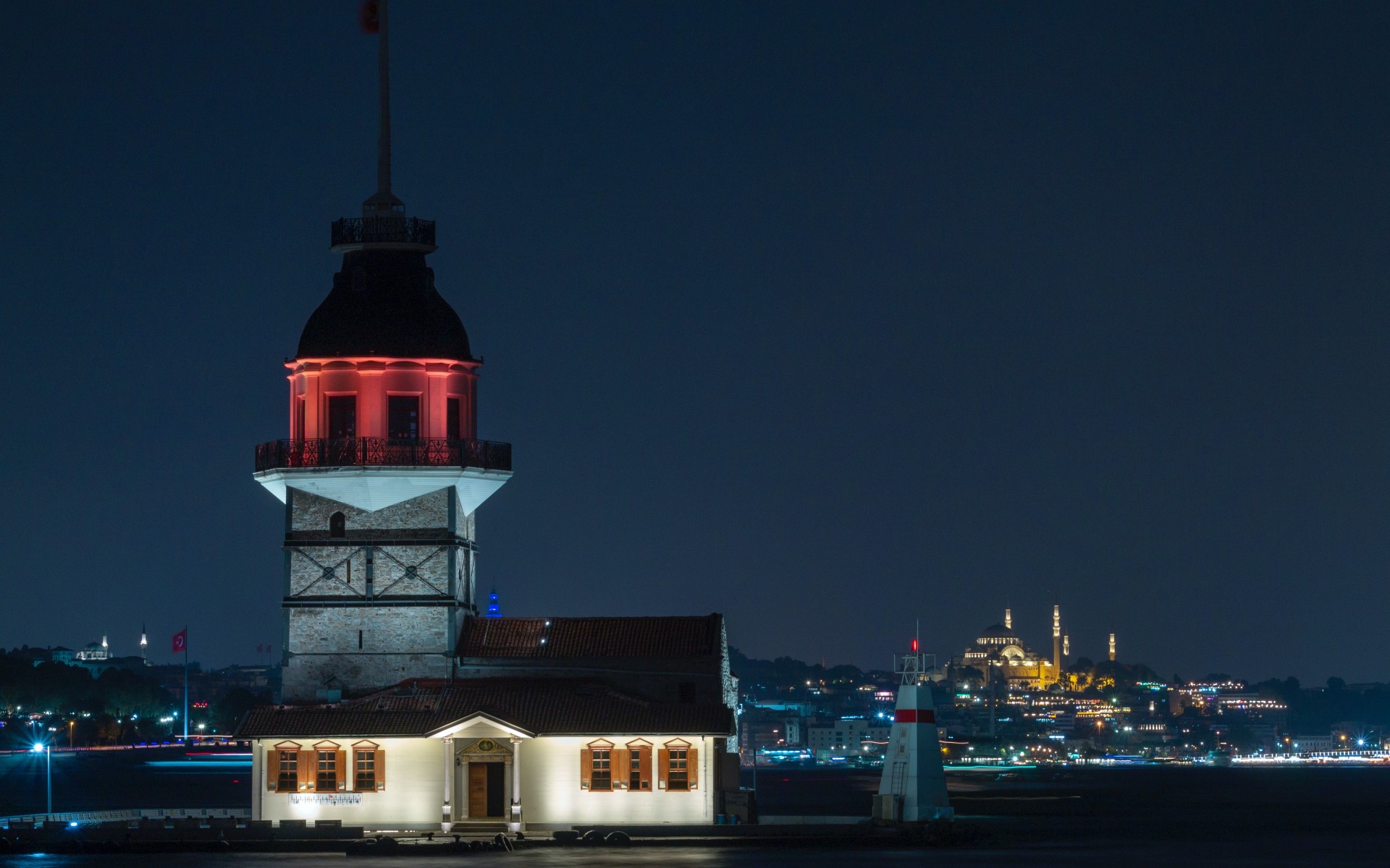 Building during Night Time