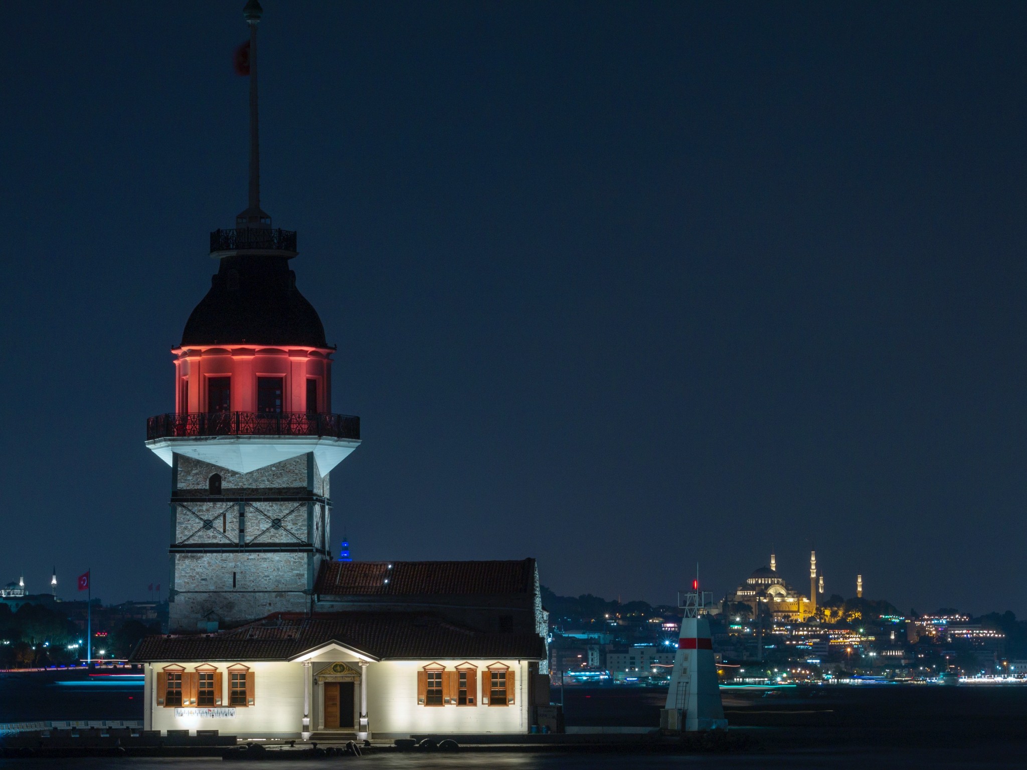 Building during Night Time