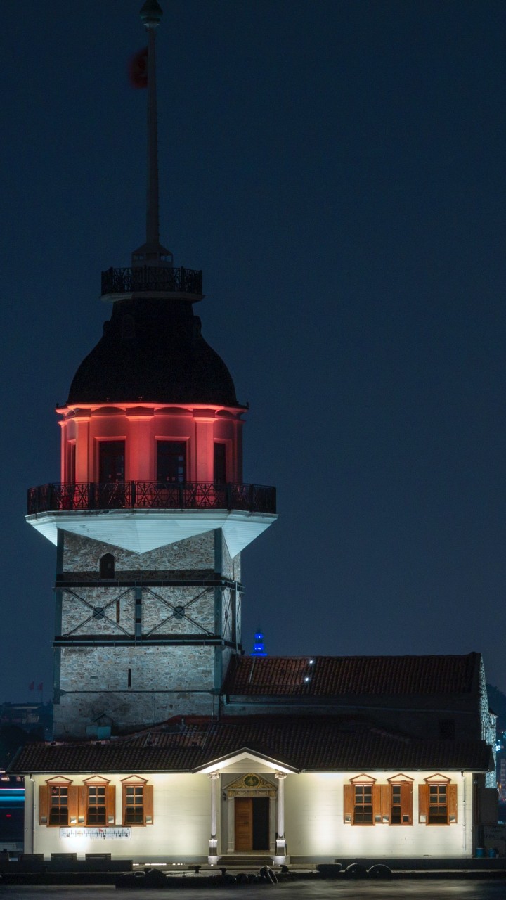 Building during Night Time
