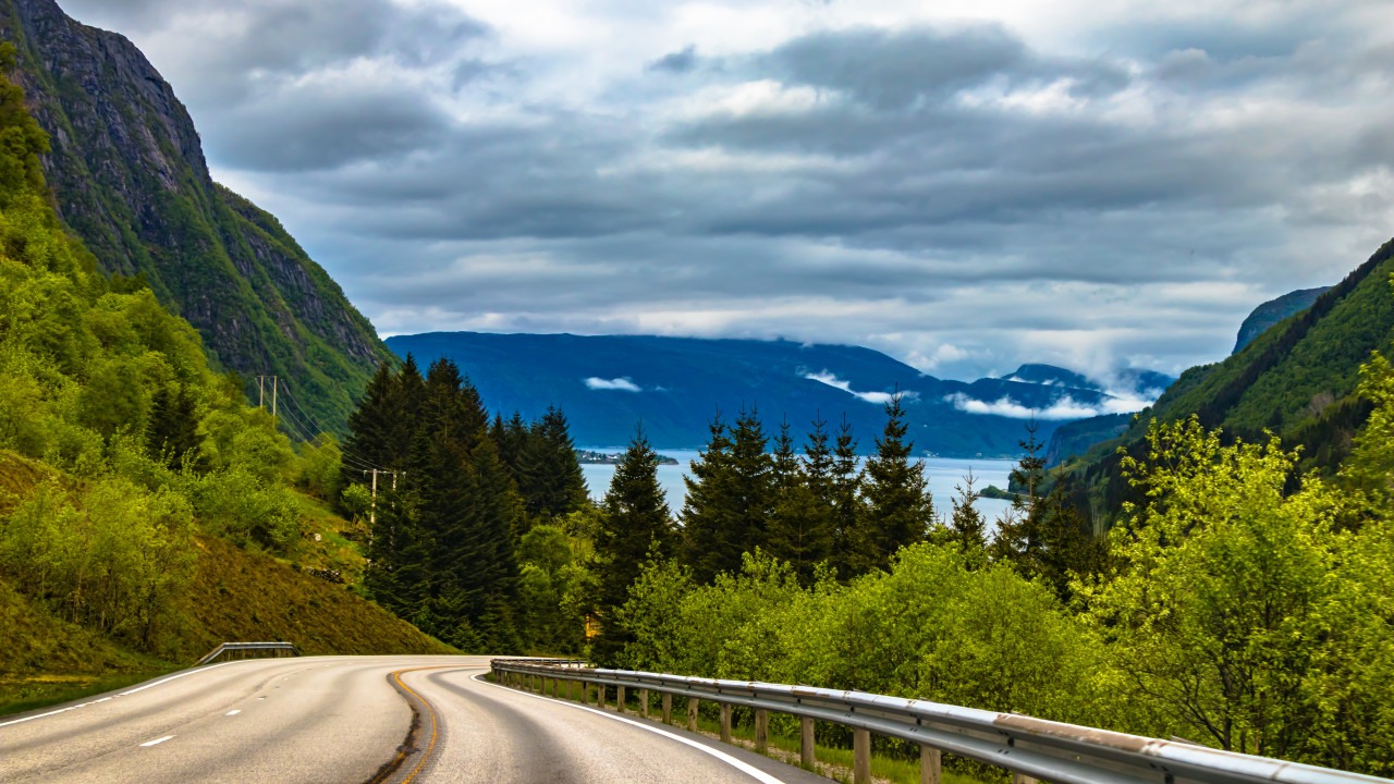 Road through the Mountains