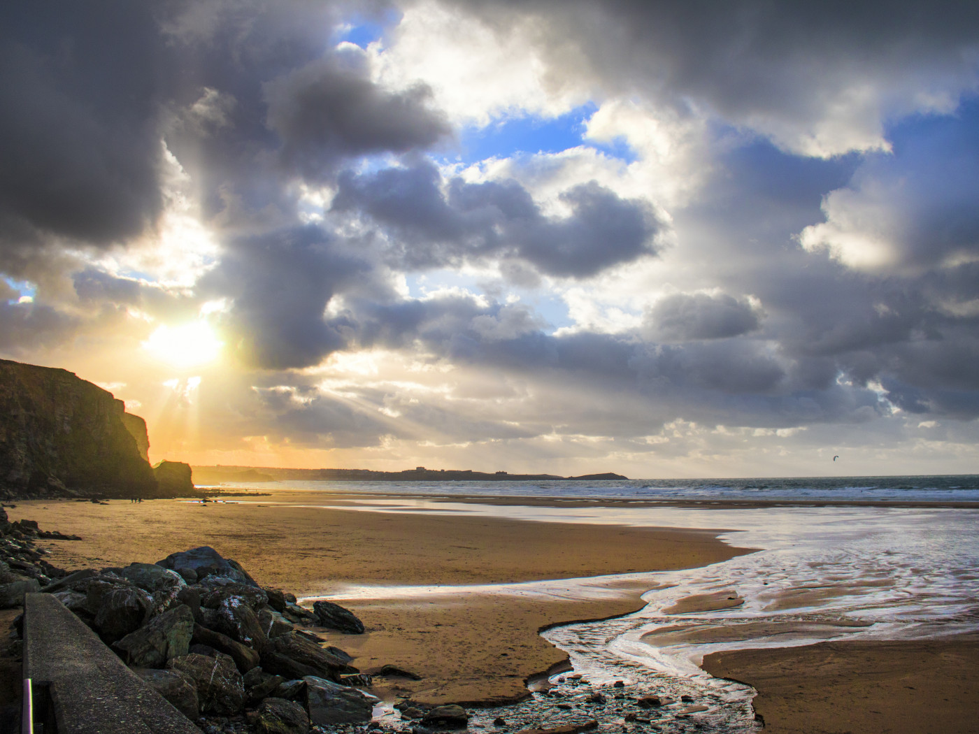 Beach Shore during Sunset