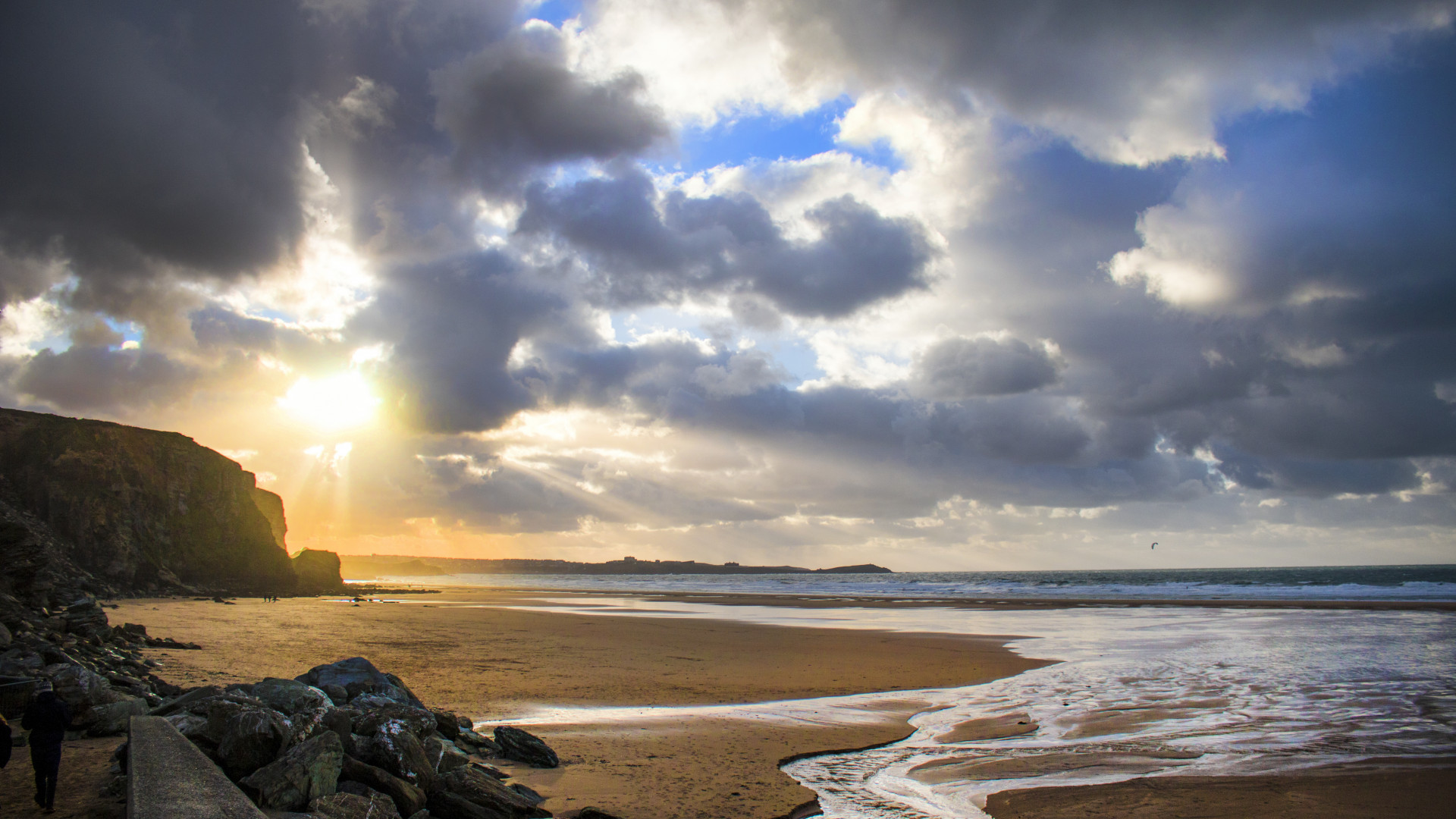 Beach Shore during Sunset