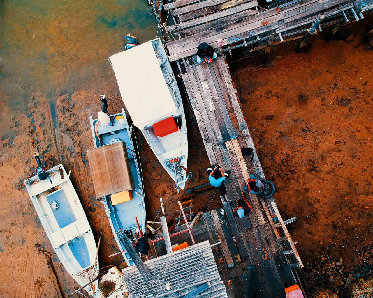 Aerial Photography of Boats