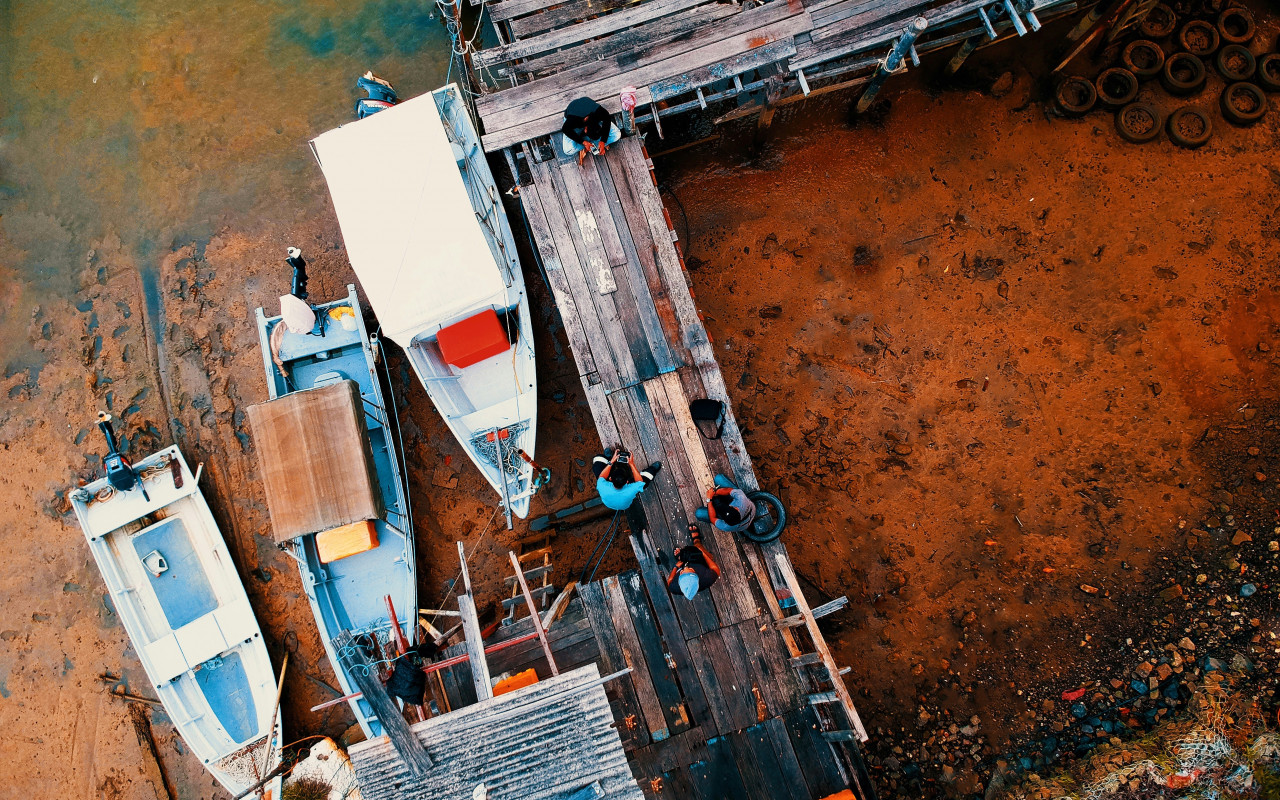 Aerial Photography of Boats