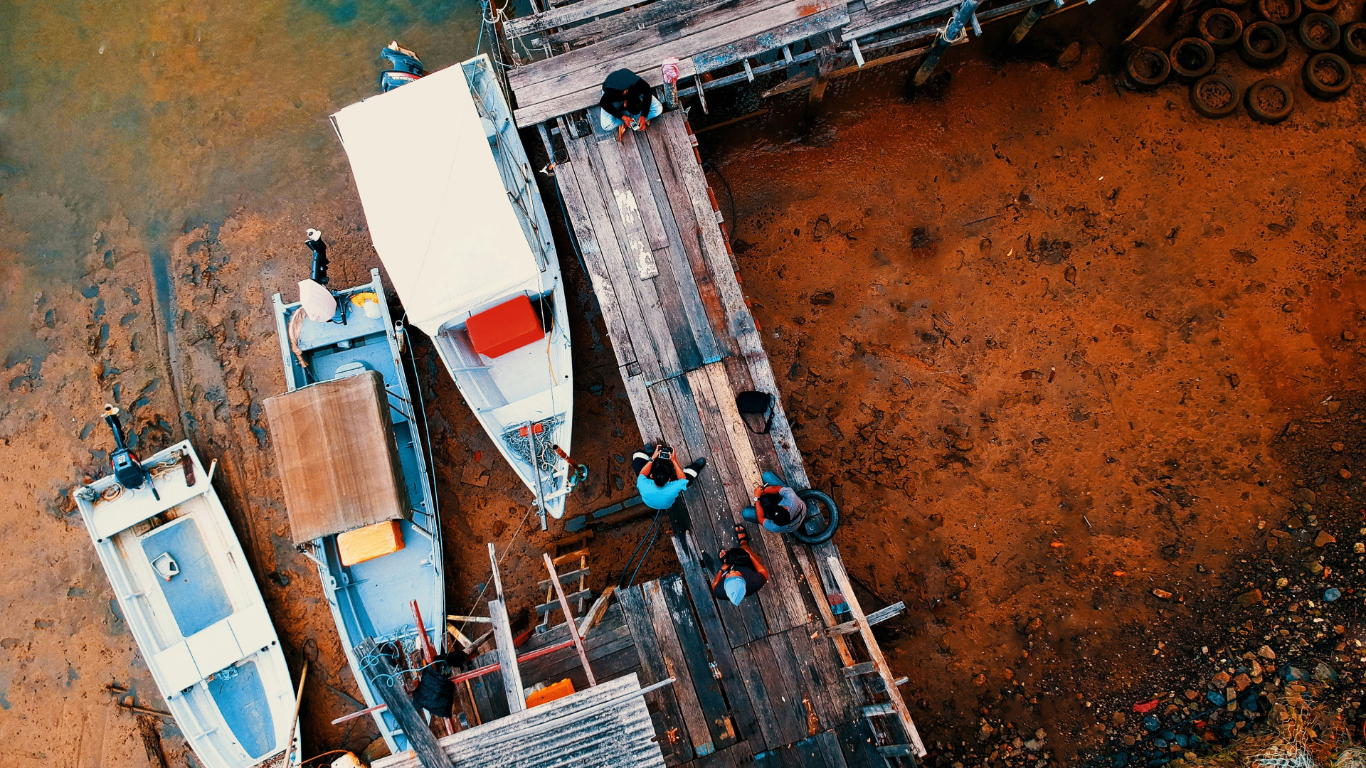 Aerial Photography of Boats