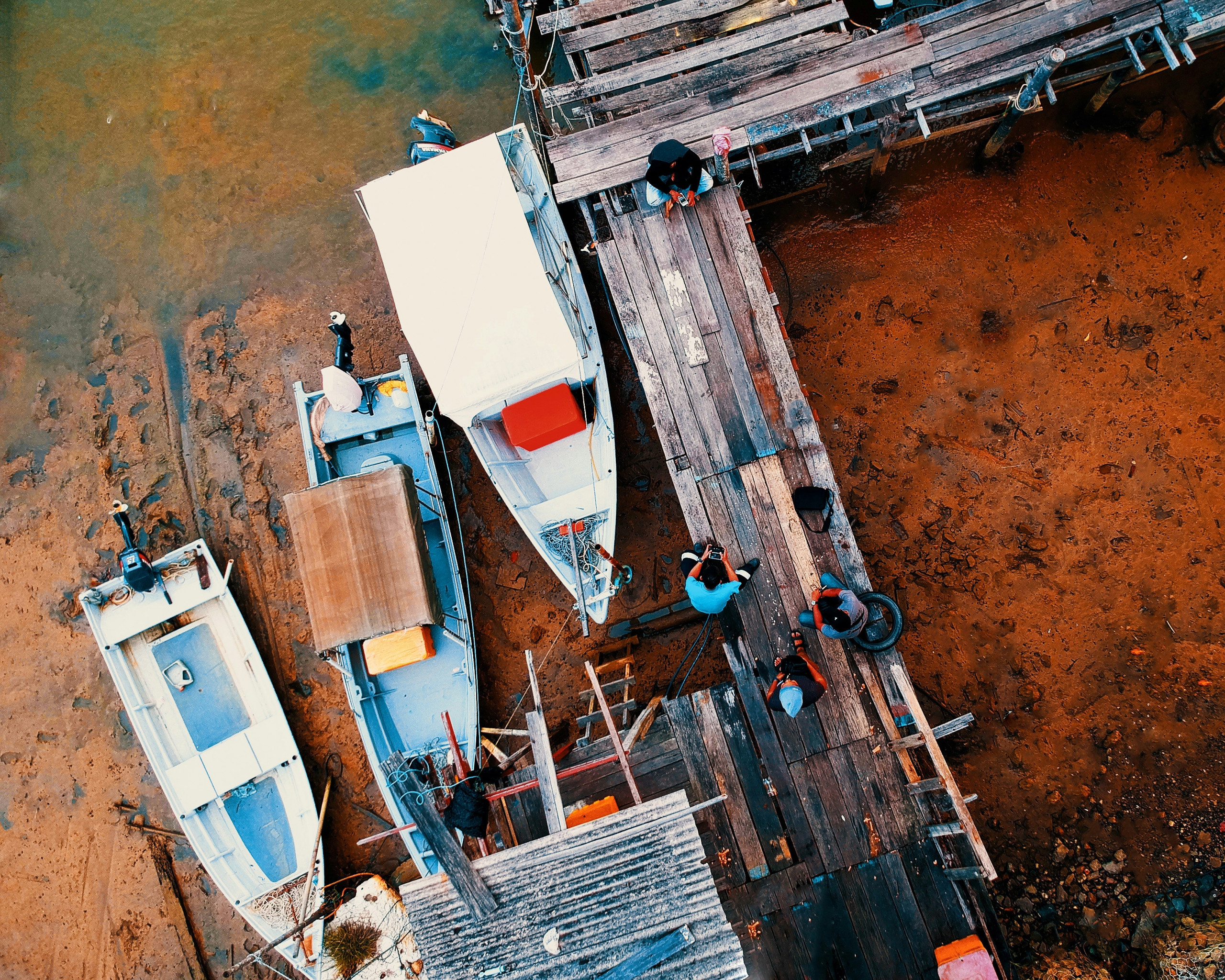 Aerial Photography of Boats