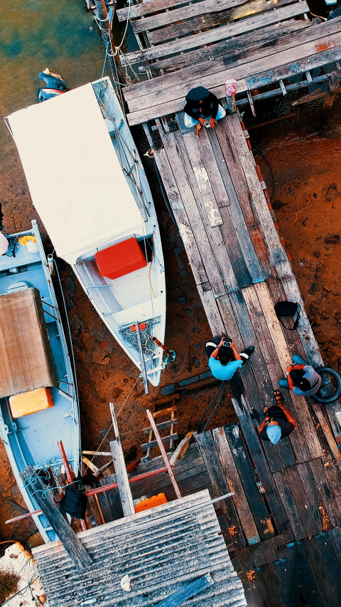 Aerial Photography of Boats
