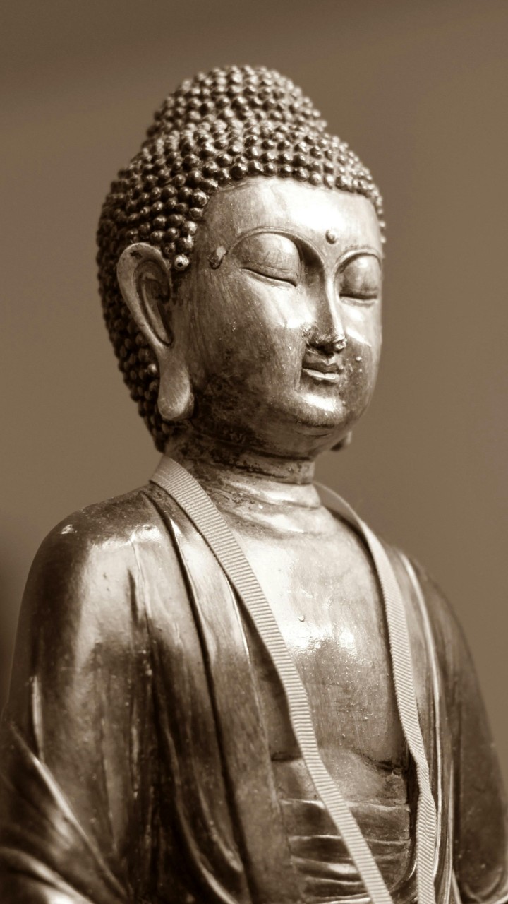 Brown Ceramic Chinese Figurine