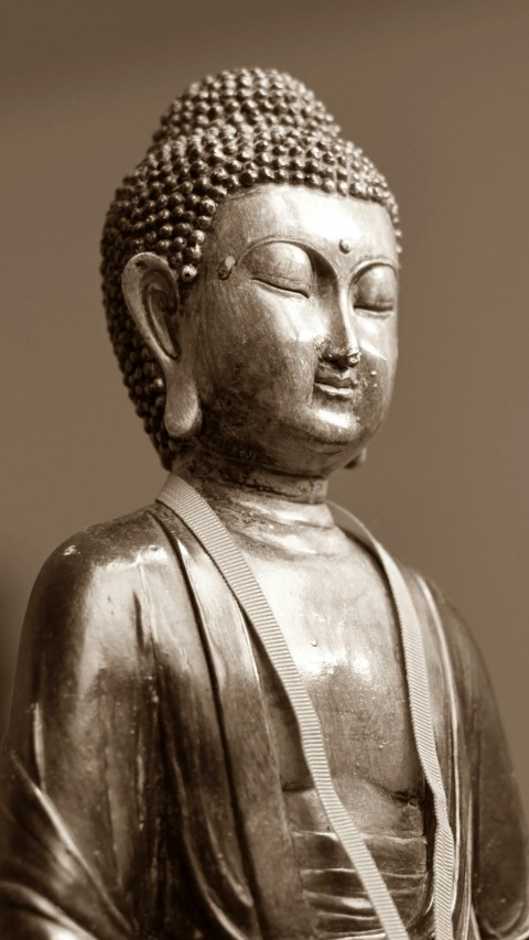 Brown Ceramic Chinese Figurine