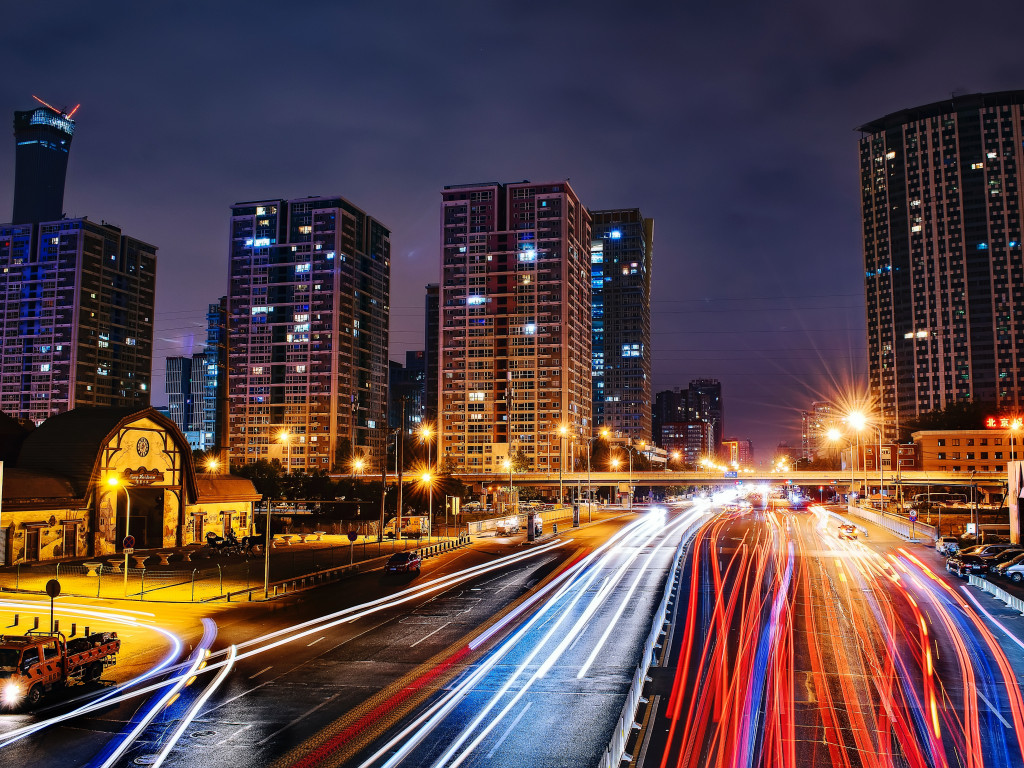 City Road at Nighttime