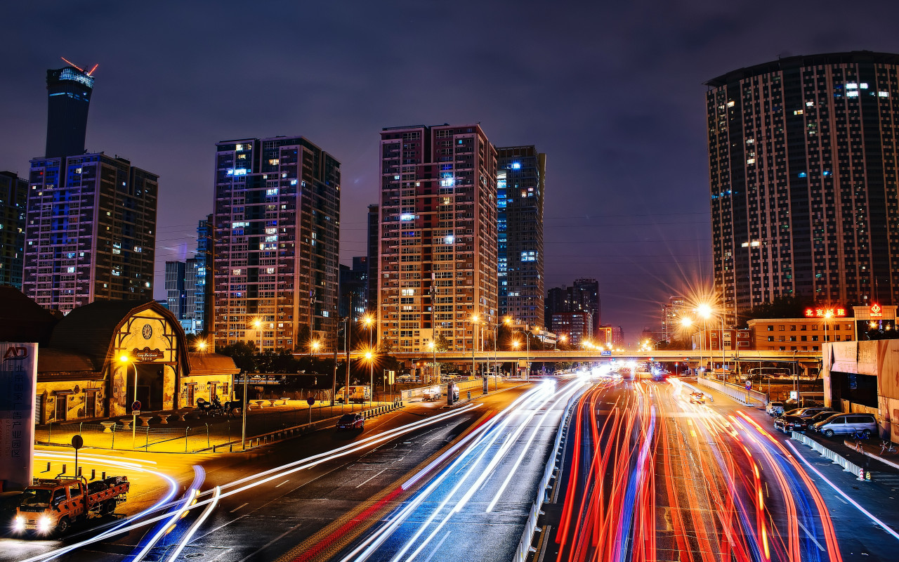 City Road at Nighttime