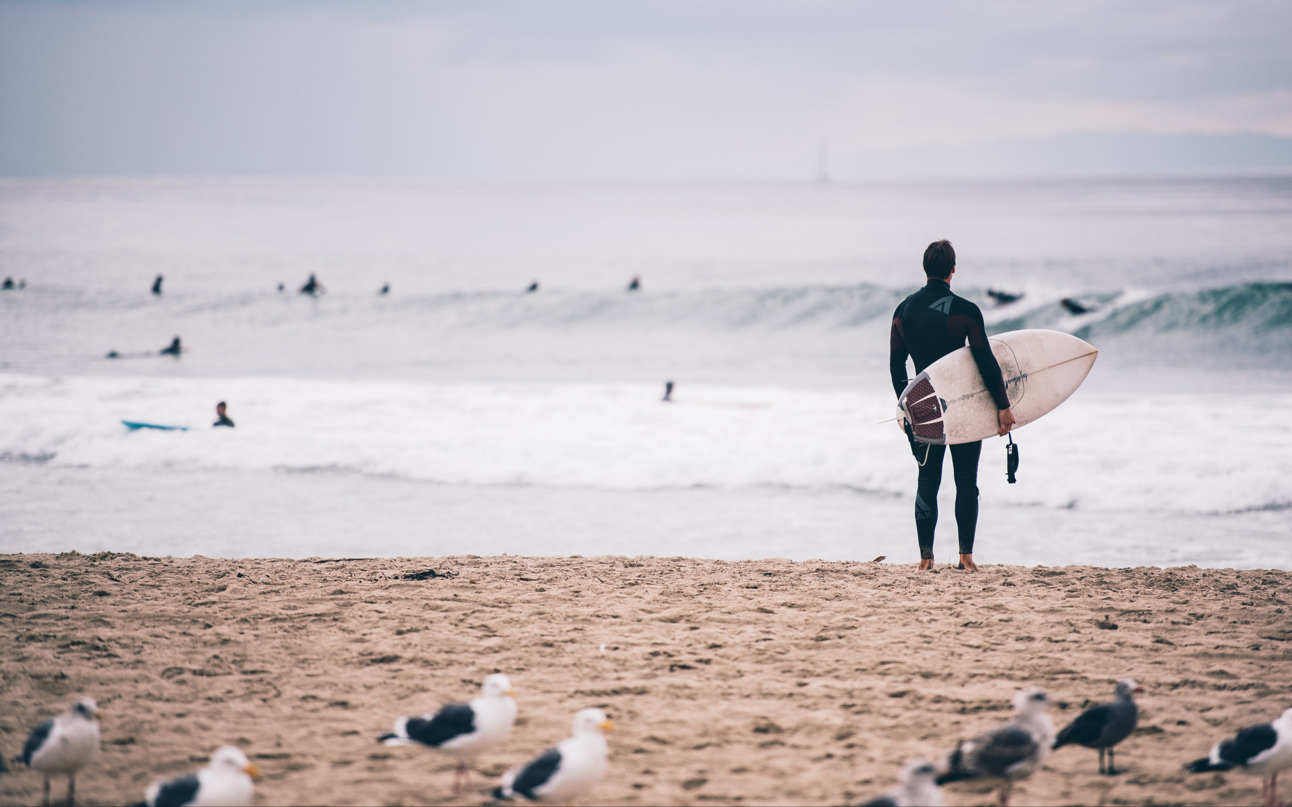 Surfer on the beach