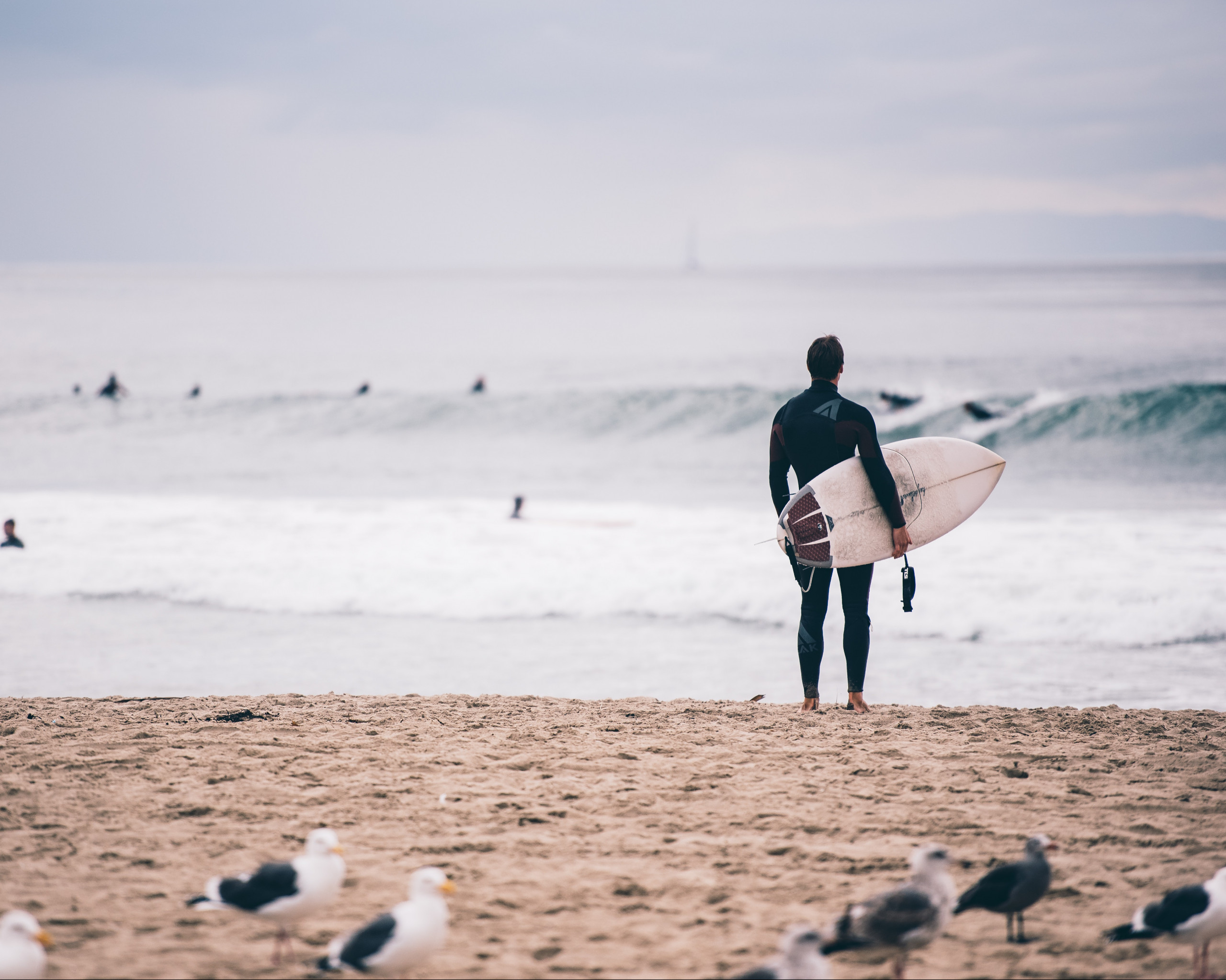 Surfer on the beach