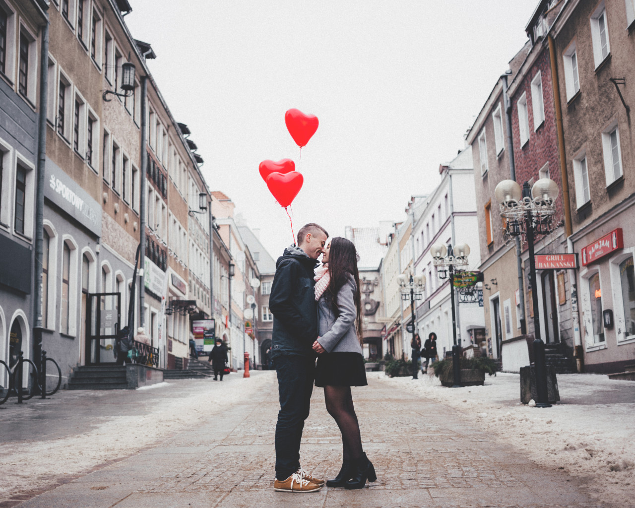 Couple on City Street