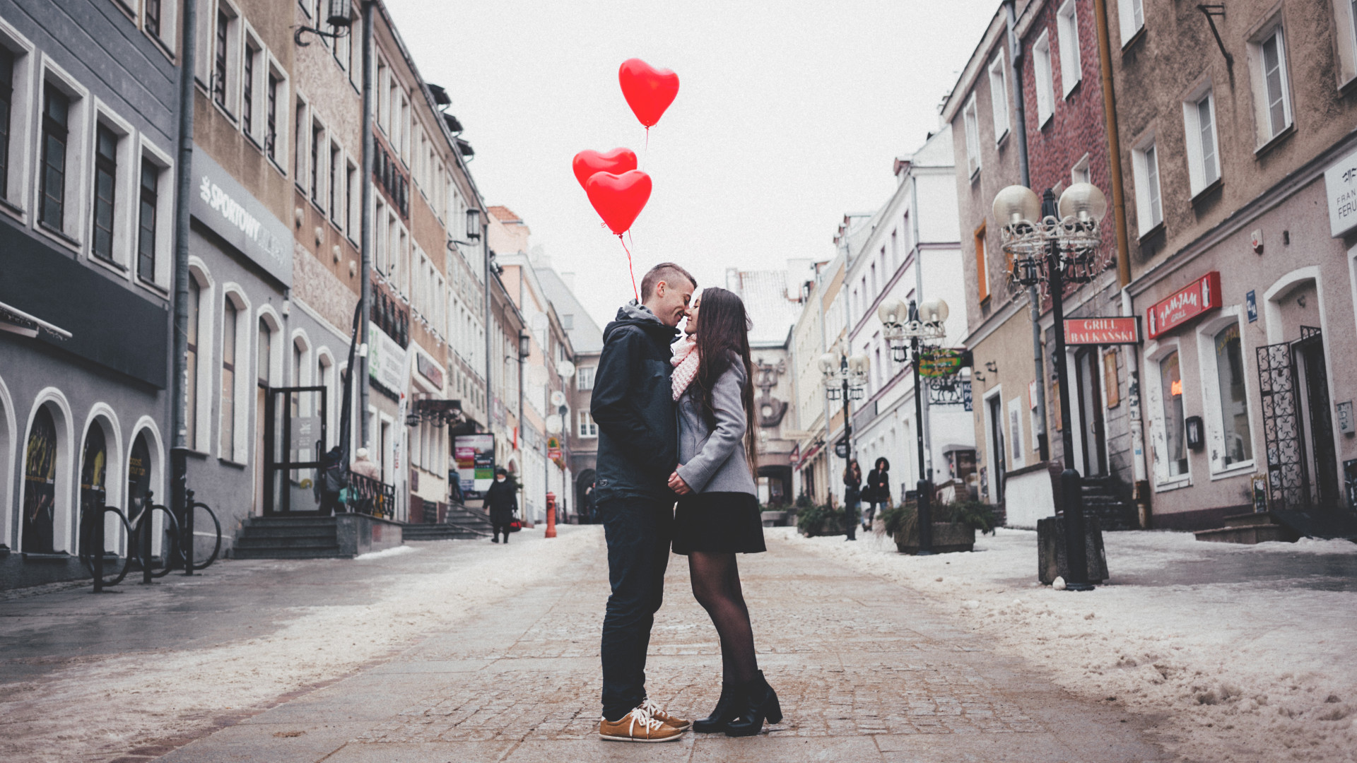 Couple on City Street