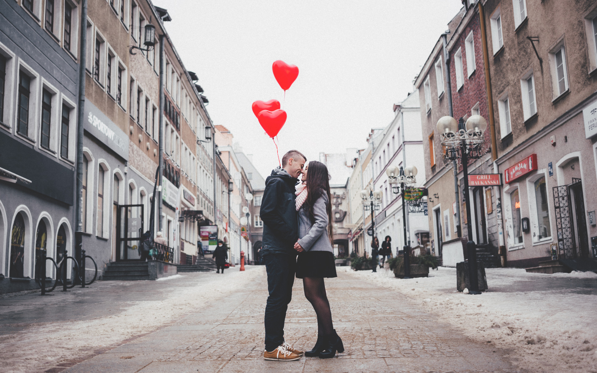 Couple on City Street