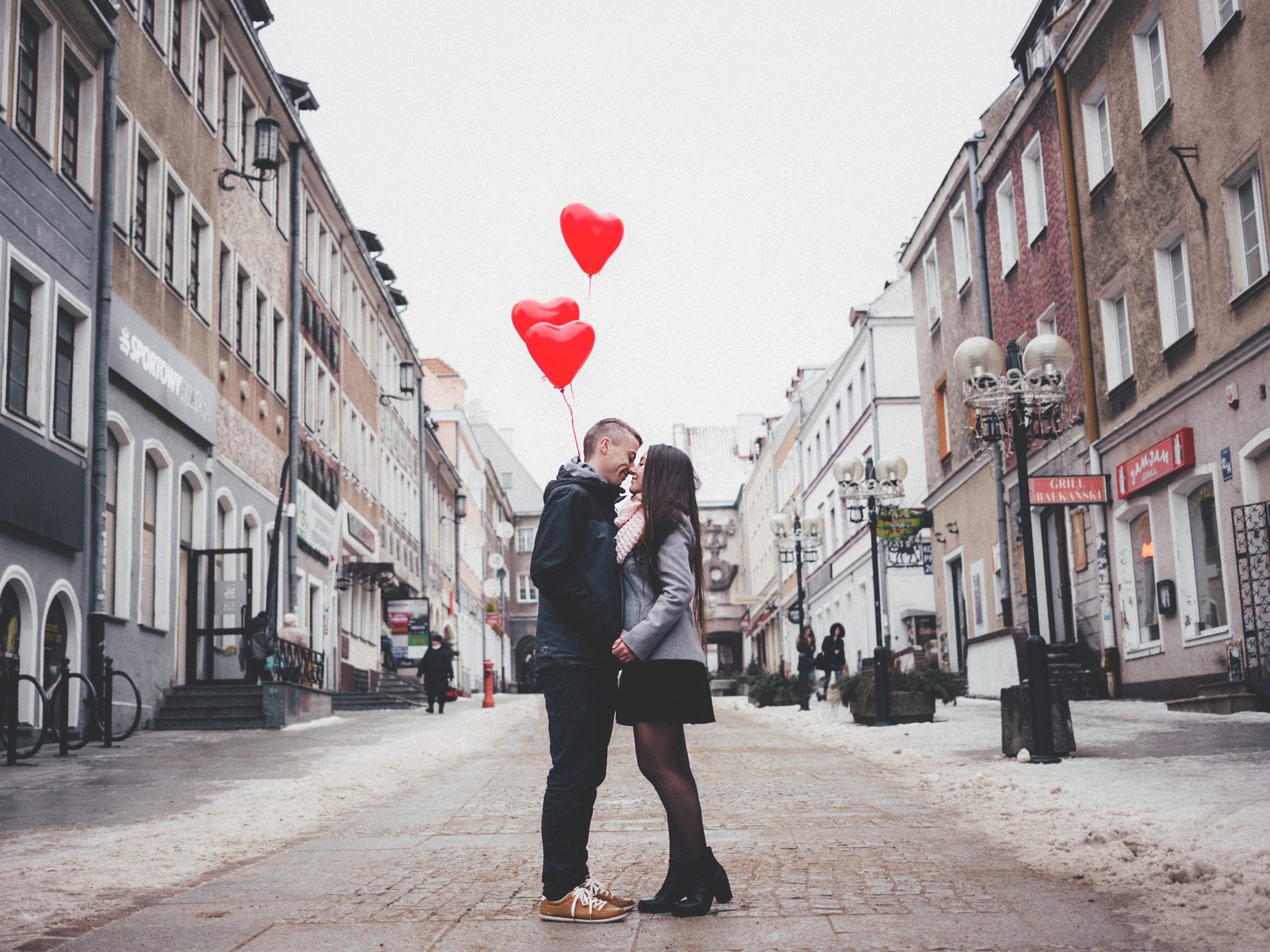 Couple on City Street