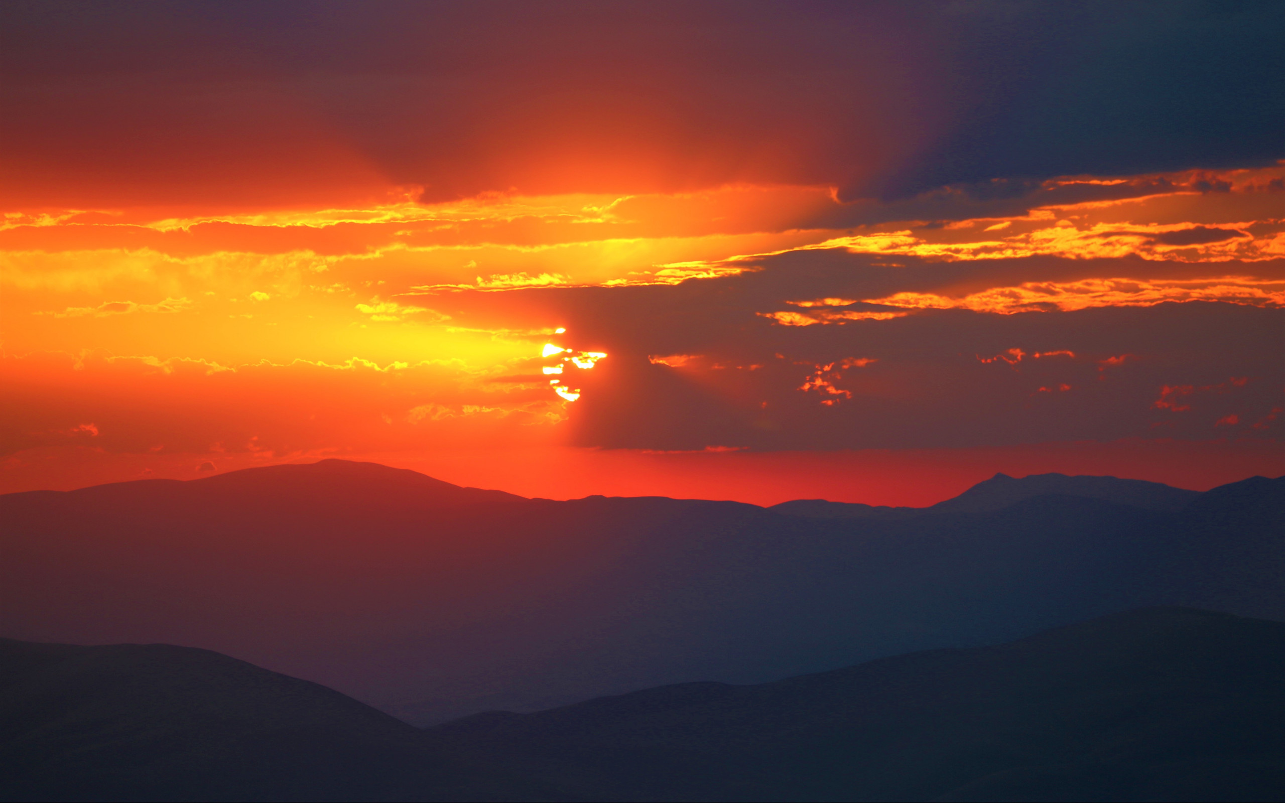 Mountains during Golden Hour