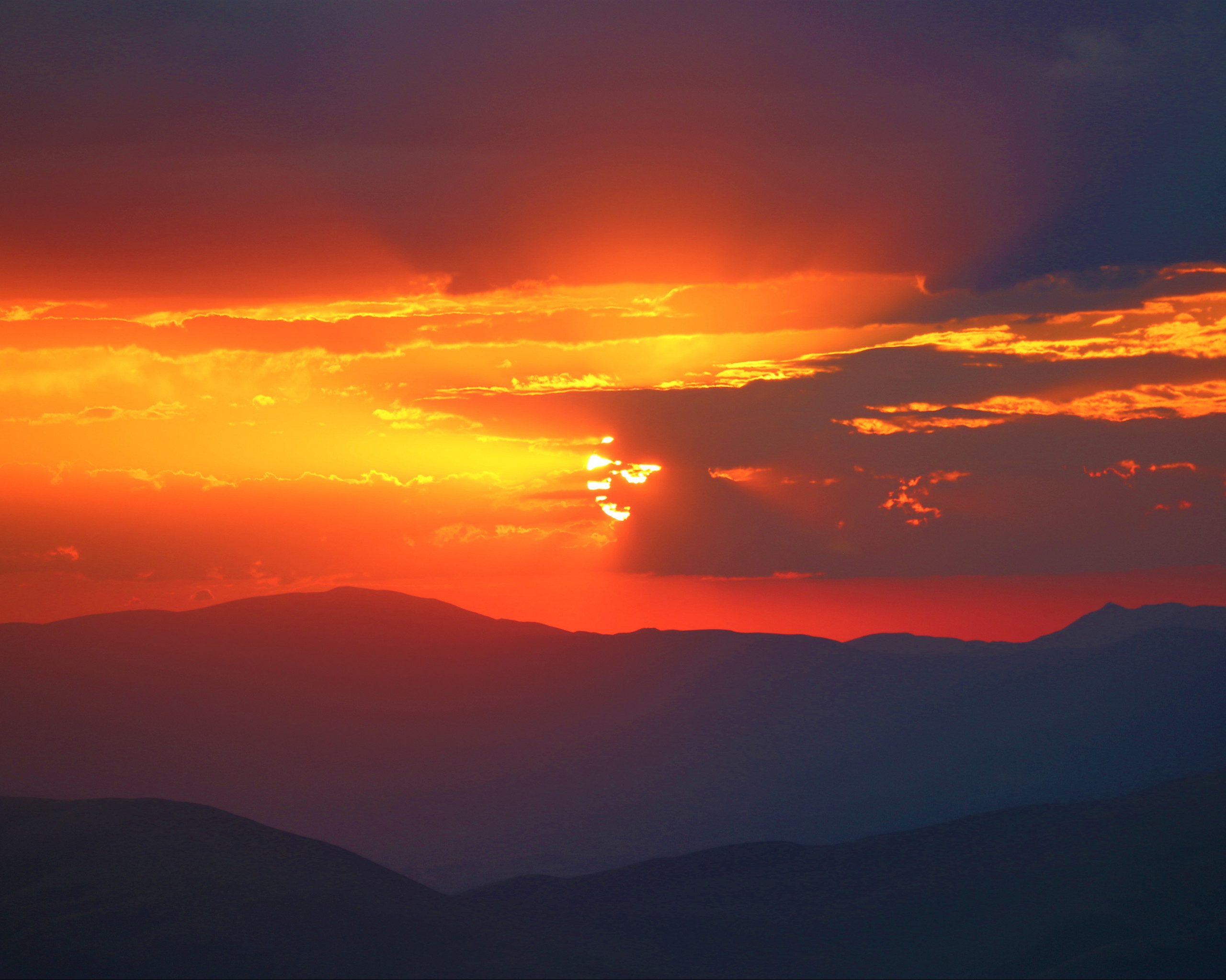 Mountains during Golden Hour