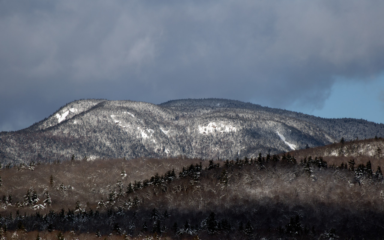Gray and Brown Mountain