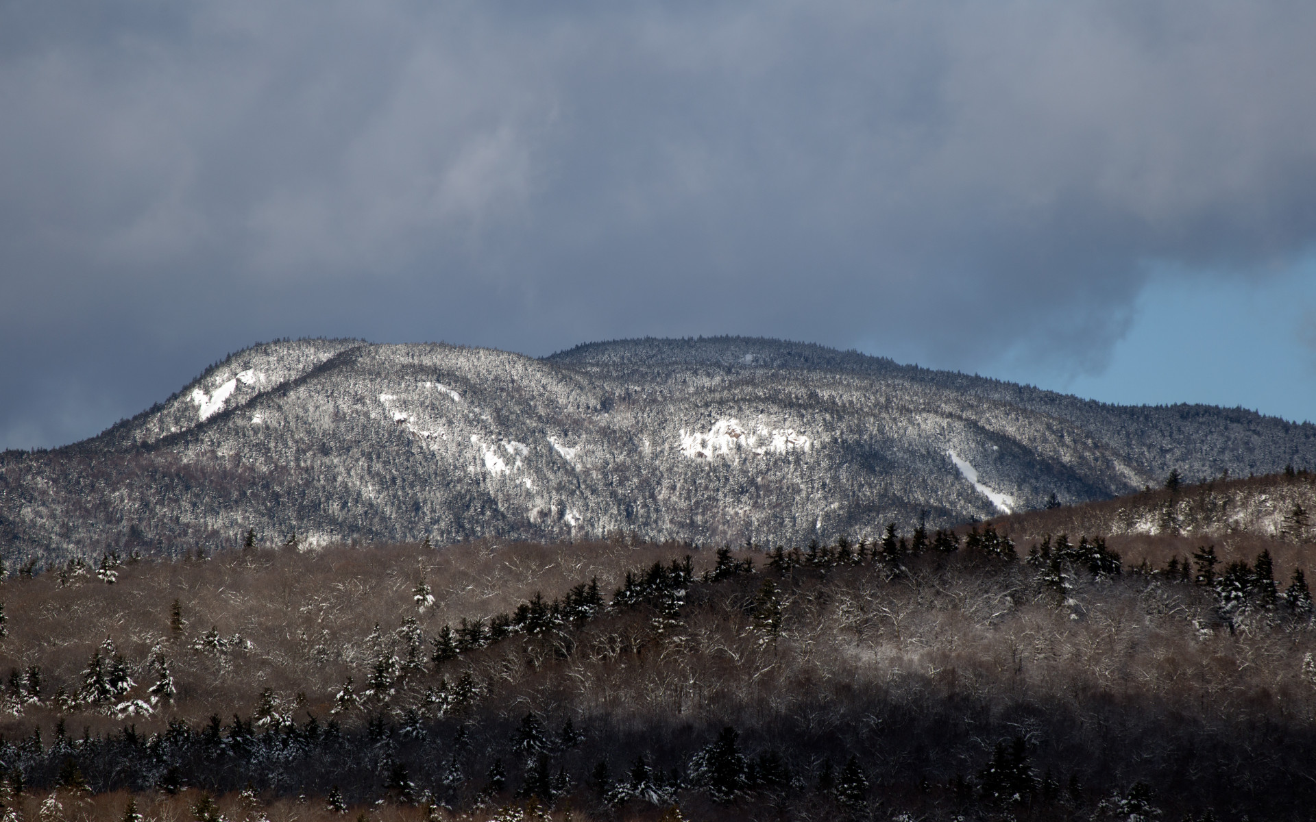 Gray and Brown Mountain