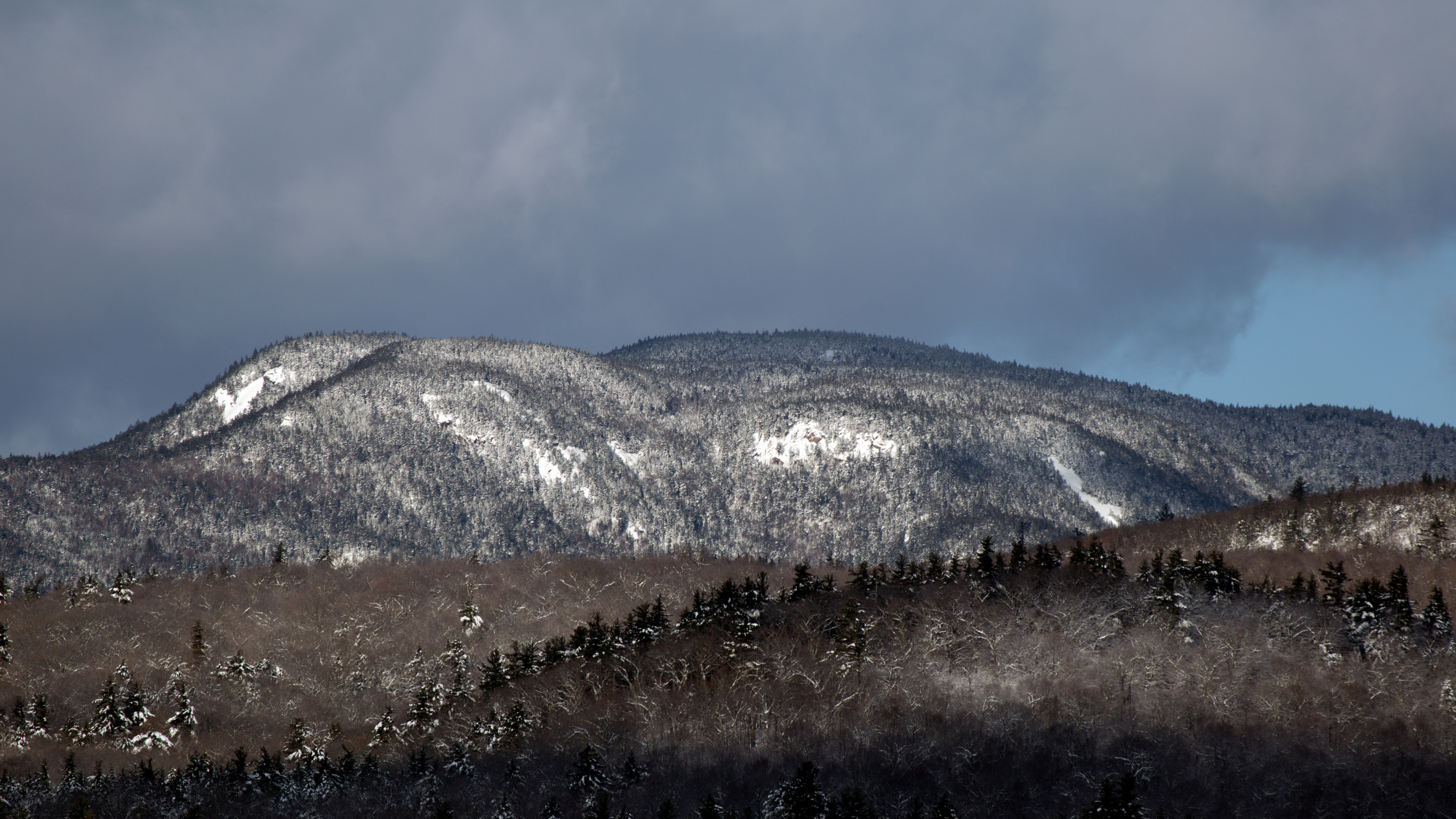 Gray and Brown Mountain