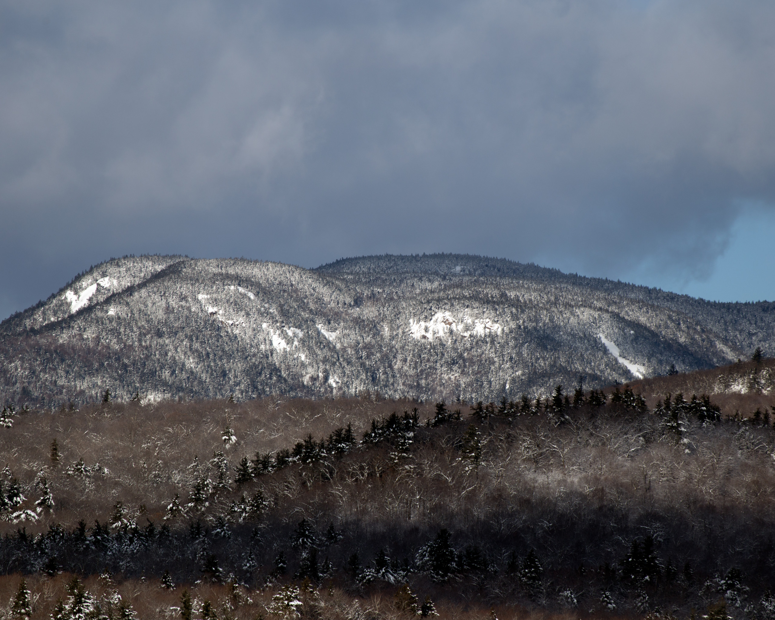 Gray and Brown Mountain