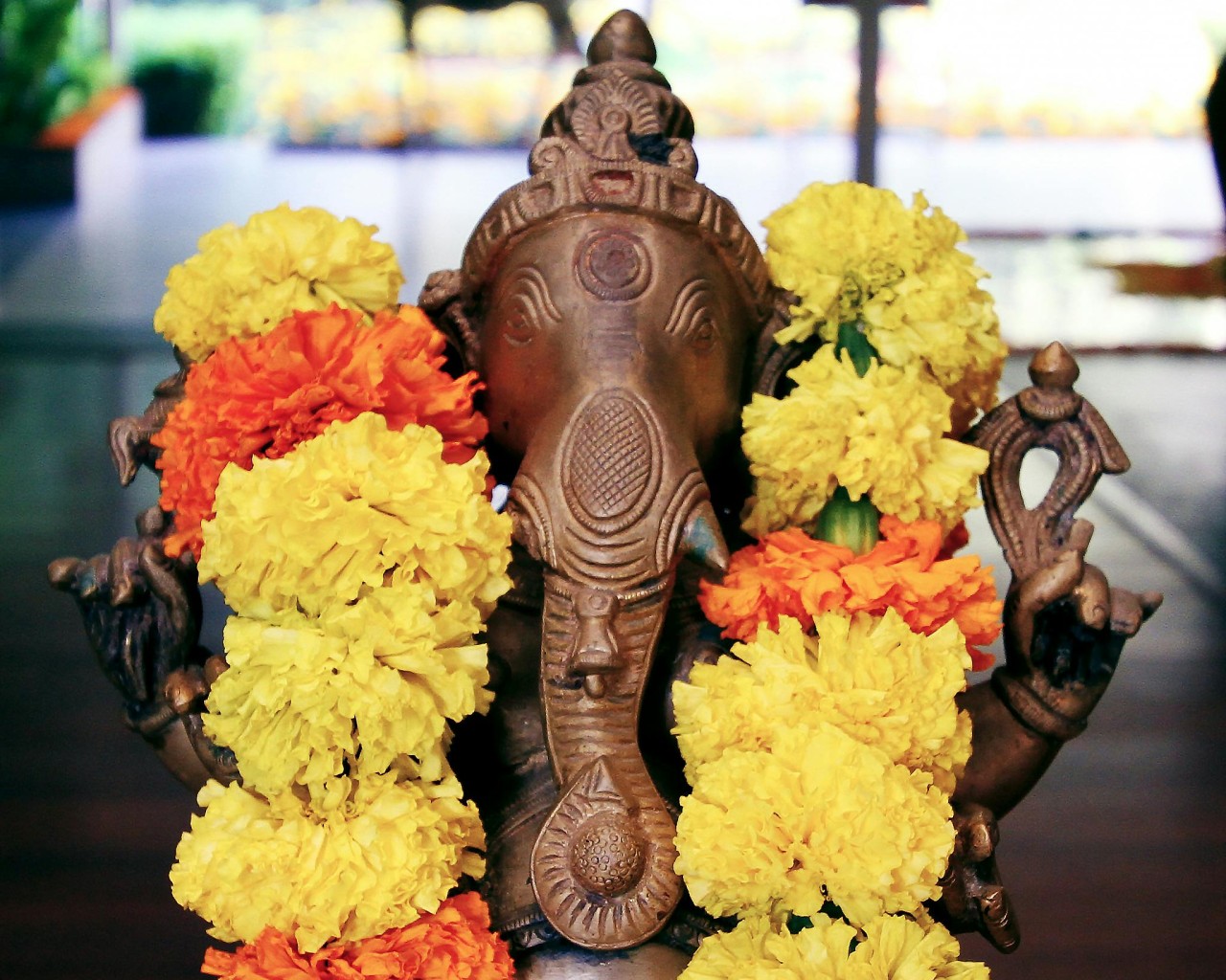 Brown Lord Ganesha Figurine