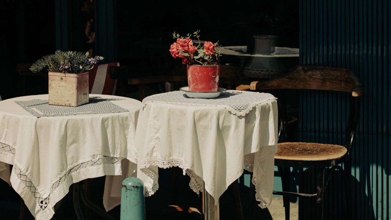 Red Flowers on the Table