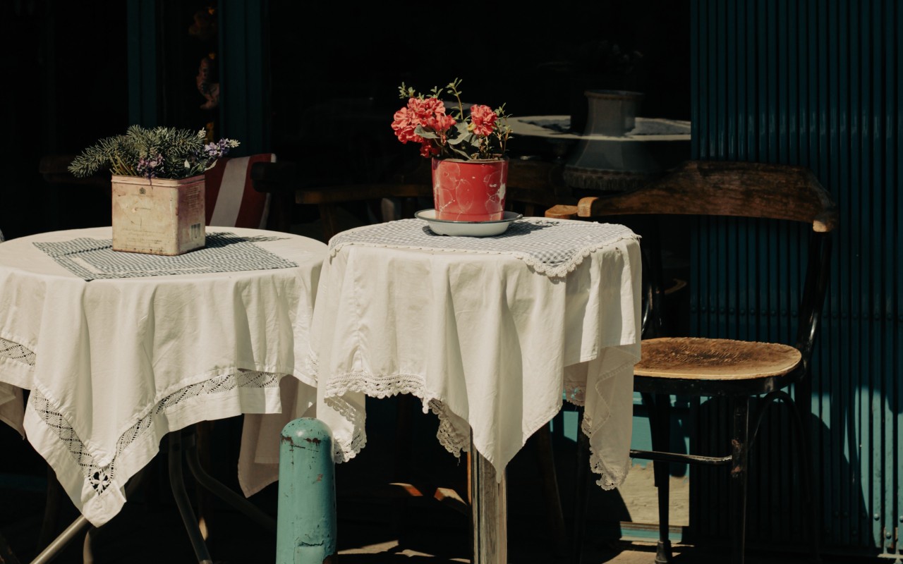 Red Flowers on the Table