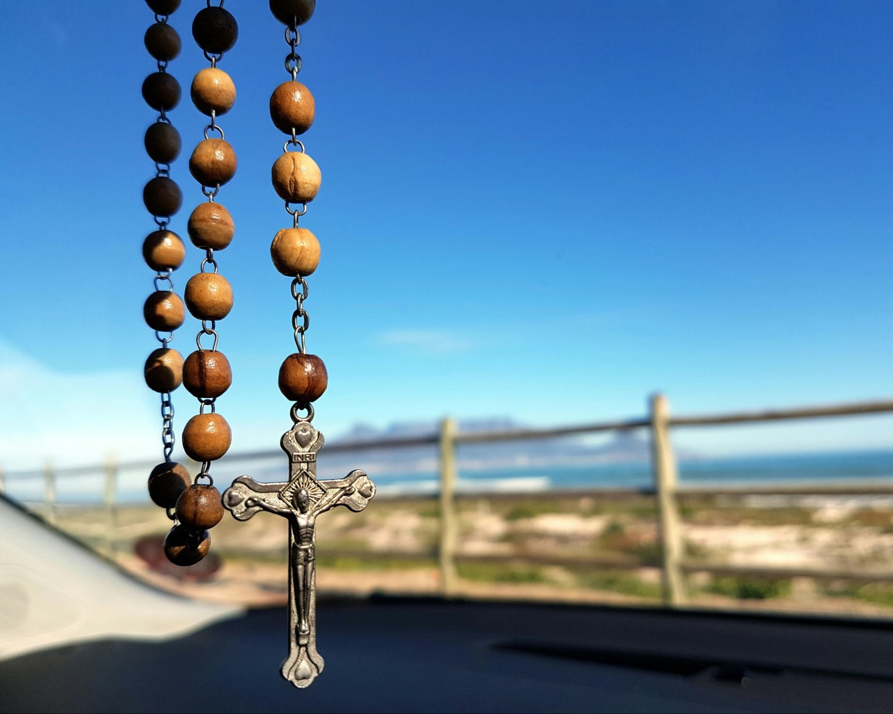 Brown and Silver Rosary