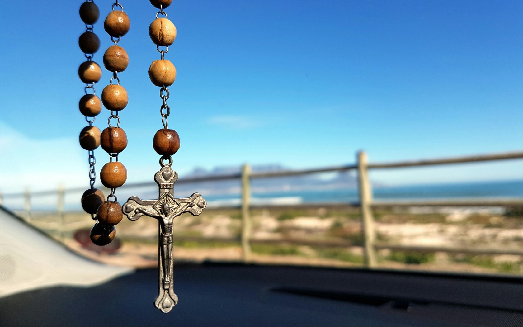 Brown and Silver Rosary