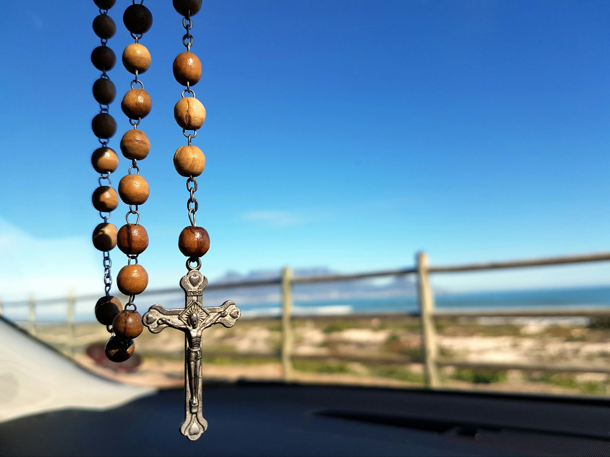 Brown and Silver Rosary