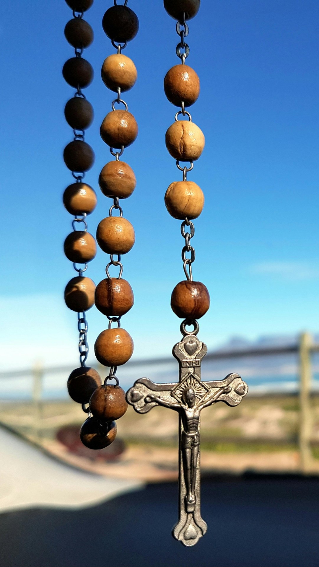 Brown and Silver Rosary